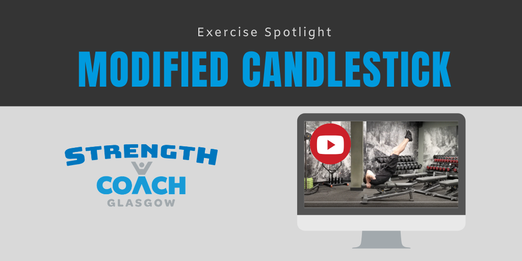 How to perform the modified candlestick ab exercise by Strength Coach Glasgow Personal Training
